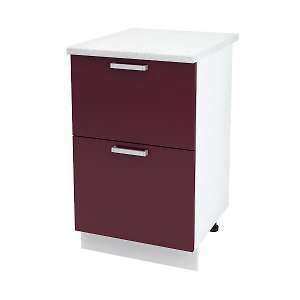 Шкаф напольный с двумя ящиками Алина ШН2Я 500 Б/СТ