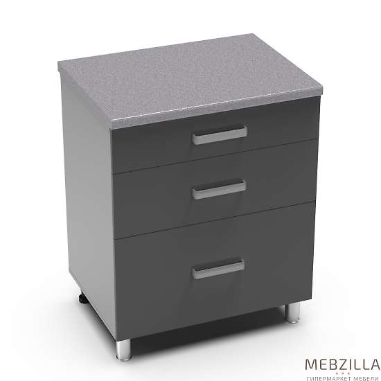 Купить рабочий стол 800 горизонтальный с 3 ящиками бомбей 8рг3 - 8 403 руб.