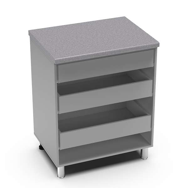 Купить рабочий стол 800 горизонтальный с 3 ящиками танго 8рг3 - 8 589 руб.