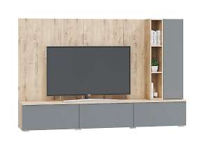 Гостиная модульная Сканди. Комплект 8, смоки