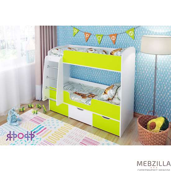 Купить кровать двухъярусная малыш двойняшка - 17 490 ₽