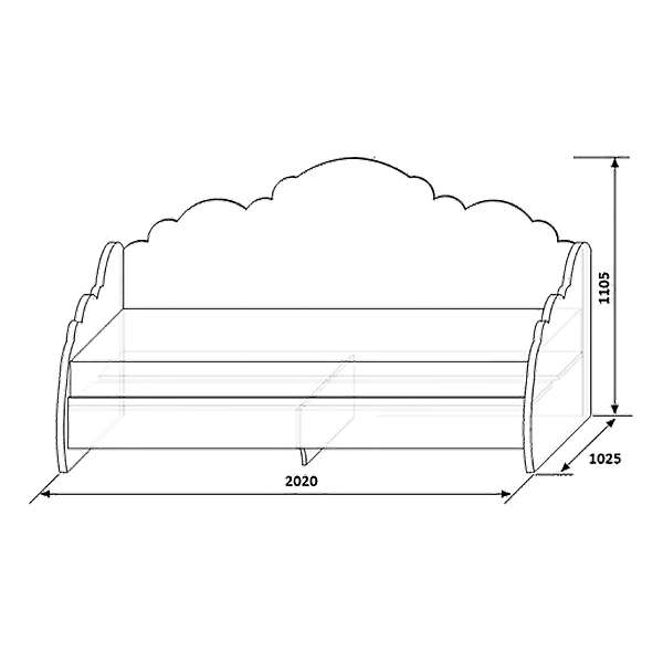 Купить кровать 900 жемчужина  кмк 0380.9 - 40 219 руб.