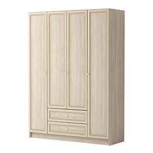 Шкаф комбинированный 4-х дверный с ящиком без зеркала Брайтон 25