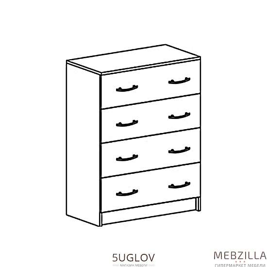 Купить комод с 4 ящиками бася км 554 - 5 877 руб.