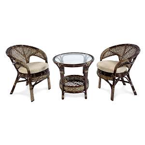 Комплект кофейный Пеланги (стол + 2 кресла) 02/15-1