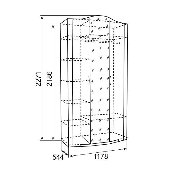 Купить шкаф для одежды 3-х дверный с зеркалом виктория 9 - 29 999 руб.
