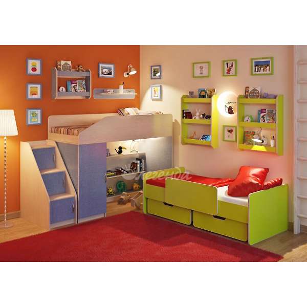 Купить детская стенка легенда №13 с полками - 38 630 ₽