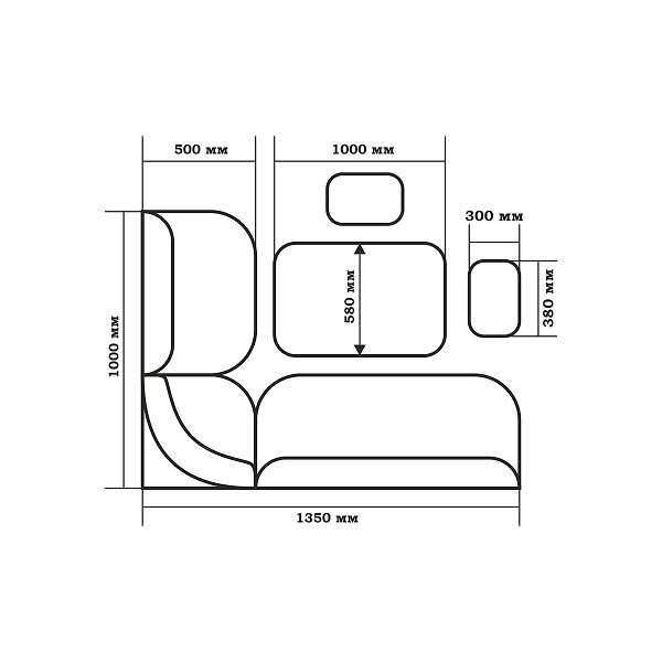 Купить уголок кухонный тюльпан - 12 741 руб.