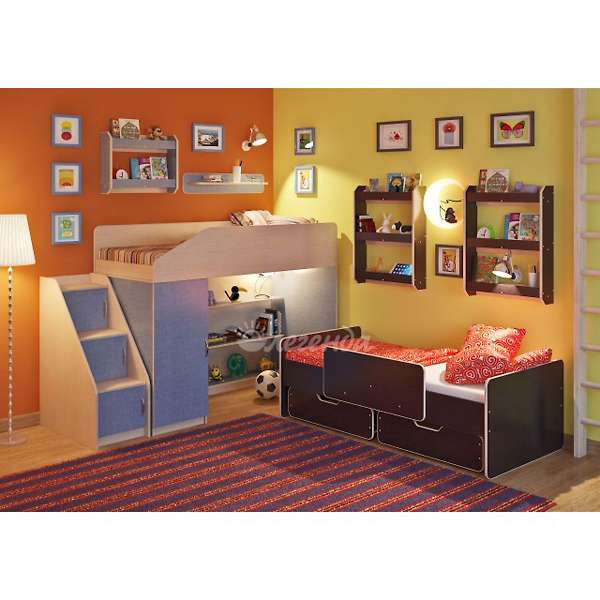 Купить детская стенка легенда №13 с полками - 38 630 ₽