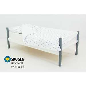 Кровать-тахта Svogen Графит-белый