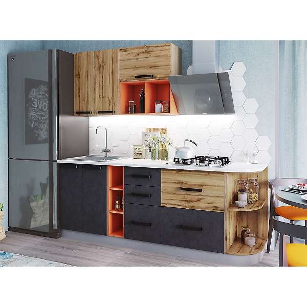 Купить шкаф навесной открытый крафт шво 600х - 4 182 ₽