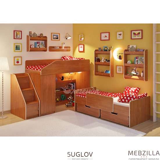 Купить детская стенка легенда №13 с полками - 38 630 ₽