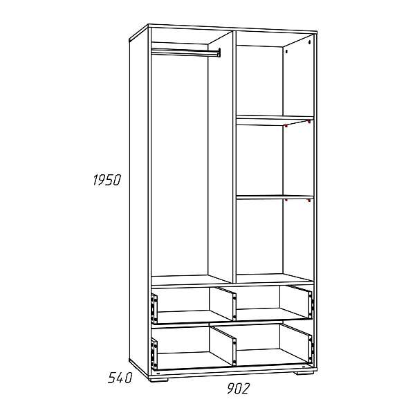 Купить шкаф лилу нм 041.01 - 27 999 руб.