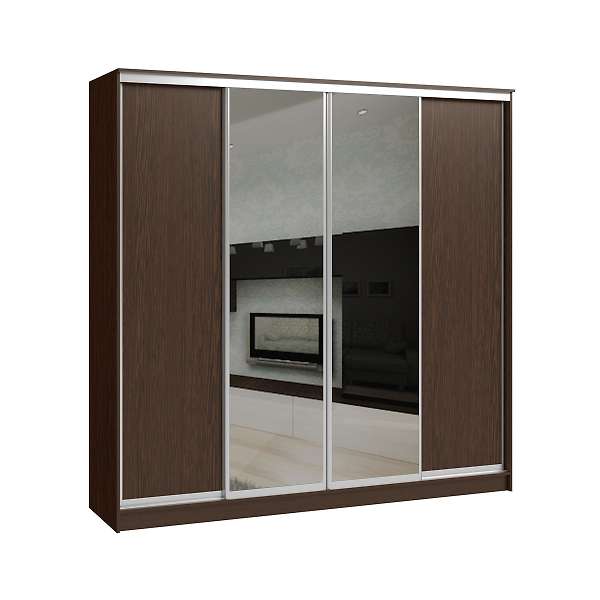 Купить шкаф-купе четырехдверный с двумя платяными отделениями версаль  - 48 290 руб.