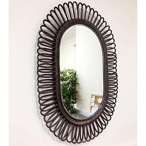 Зеркало из натурального ротанга 50/03-М