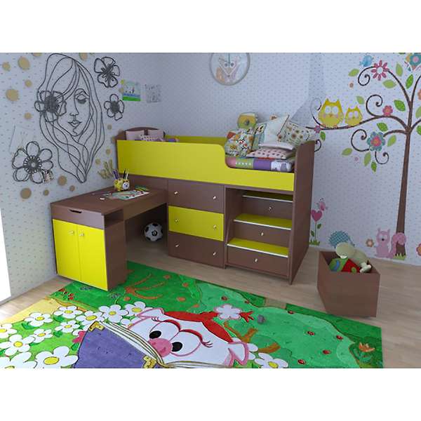 Купить кровать-чердак 700х1600 малыш - 22 440 руб.