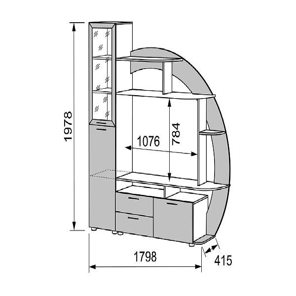 Купить стенка малибу - 12 860 ₽