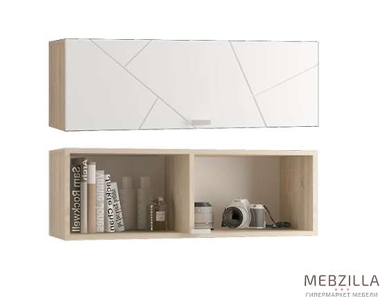 Купить скайлайн шкаф настенный (900) с горизонтальной дверью белый - 3 538 руб.