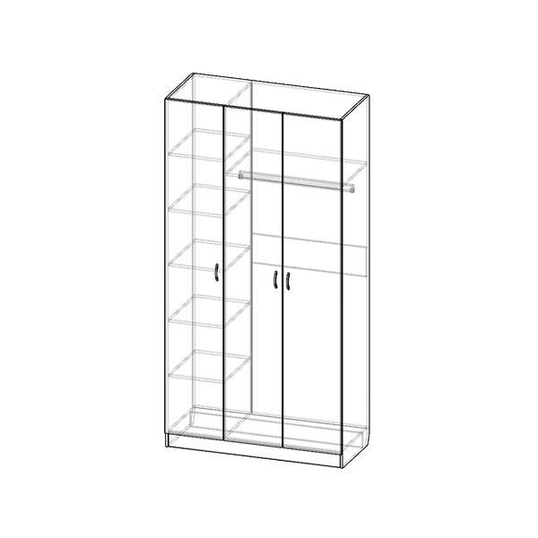 Купить шкаф трехстворчатый шр-310 - 13 830 ₽
