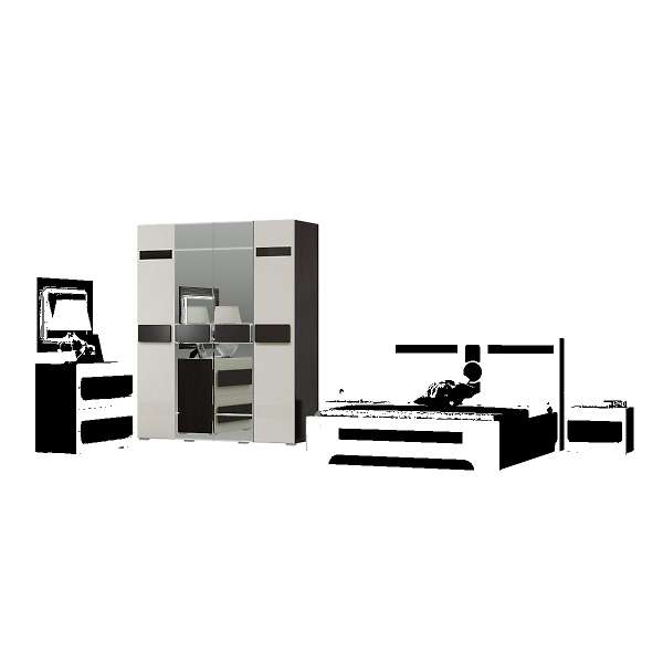 Купить шкаф четырехдверный с зеркалами престиж сп-04 - 35 610 руб.