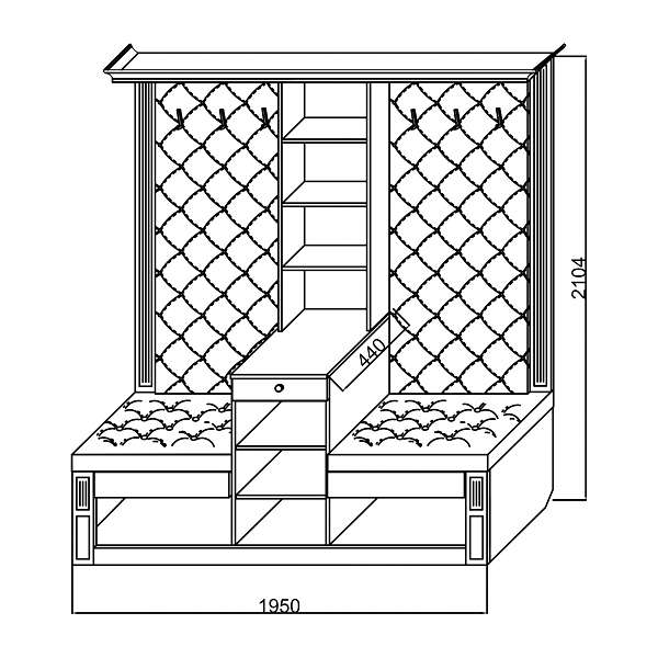 Купить прихожая к-3 визит-2 - 51 120 руб.
