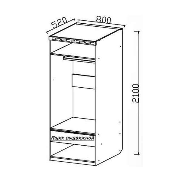 Купить шкаф двухдверный гип-2 юниор - 25 040 руб.