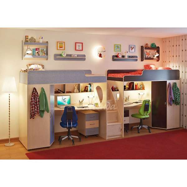 Купить детская стенка легенда №14 с полками - 60 650 ₽