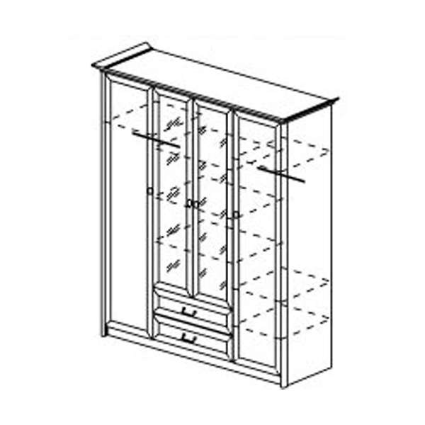 Купить шкаф четырехдверный янна ян-06 - 33 975 руб.