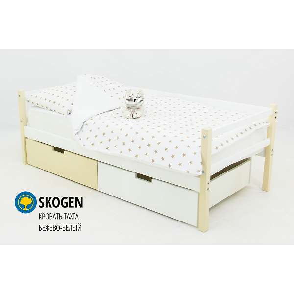 Купить кровать-тахта svogen бежево-белый - 8 990 руб.