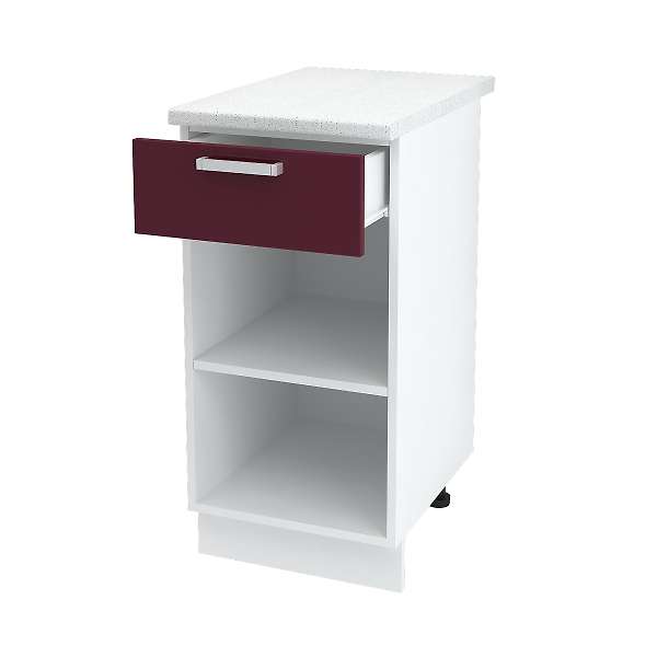 Купить шкаф напольный с одним ящиком алина шн1я 400 б/ст - 3 667 ₽