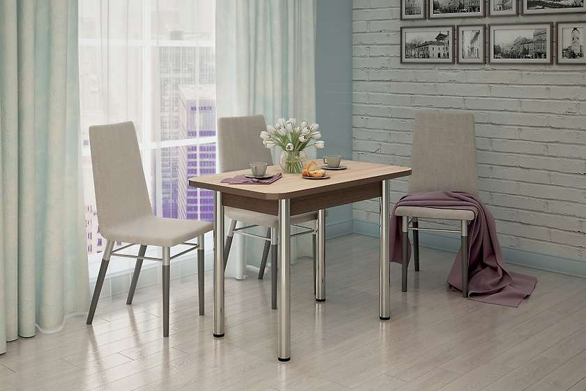 Столы обеденные нераздвижные (Берилл/Сахара/Тростник/Гранитная крошка) (MLK)