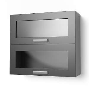 Шкаф навесной горизонтальный со стеклом 800 Танго 8ВГС