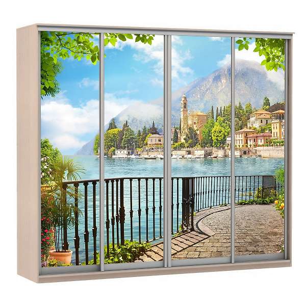 Купить шкаф-купе модерн 2362 (фотопечать, 4 секции) - 57 212 руб.