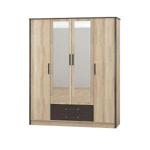 Шкаф четырехстворчатый Лирика