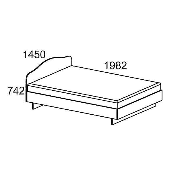 Купить кровать к-1,4 - 5 776 руб.