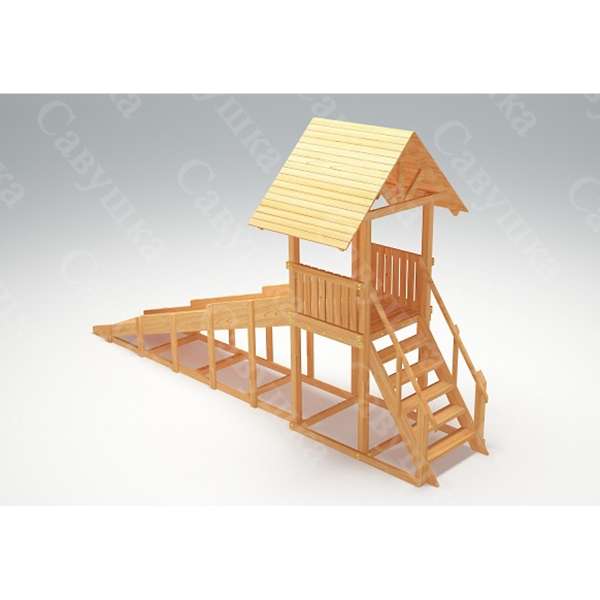 Купить зимняя деревянная горка савушка зима wood 5 - 93 000 руб.
