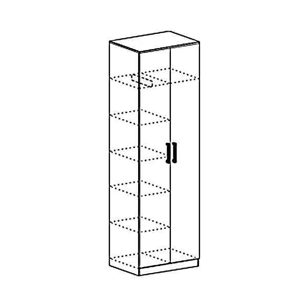 Купить шкаф для одежды комбинированный с полками лдсп машенька шк 204 - 7 353 руб.