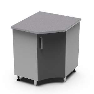 Угловой рабочий стол 850х850 угол радиусный Танго УРР