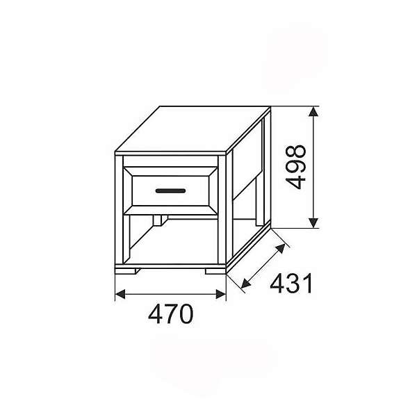 Купить тумба прикроватная афродита 03 - 3 836 руб.