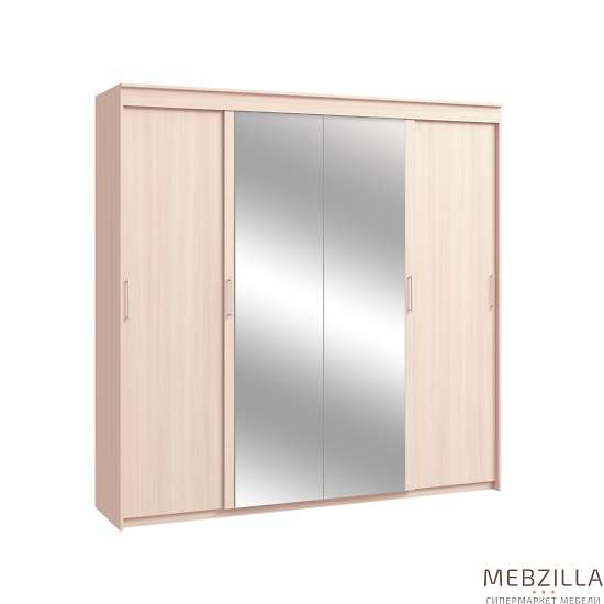 Купить шкаф-купе четырехдверный с двумя платяными отделениями топ-лайн - 24 930 руб.