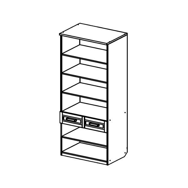 Купить шкаф мцн двухдверный со стеклом юн-6 юниор-7 прованс - 26 970 руб.