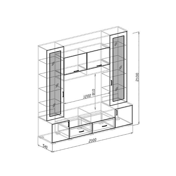 Купить стенка нежность 1 - 32 583 руб.