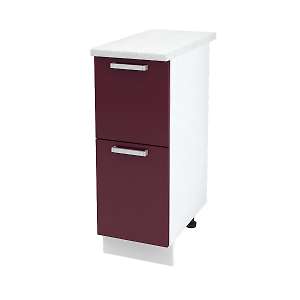 Шкаф напольный с двумя ящиками Ксения ШН2Я 300 Б/СТ