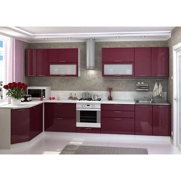 Купить шкаф навесной со стеклом ксения швс 450-720 - 3 308 ₽