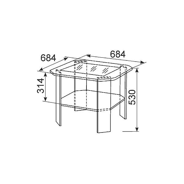 Купить стол журнальный виктория 35 - 4 784 руб.