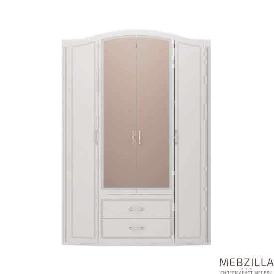 Купить шкаф для одежды 4-х дверный с ящиком с зеркалом виктория 2 - 47 999 руб.