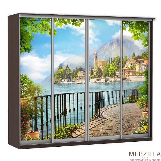 Купить шкаф-купе модерн 2362 (фотопечать, 4 секции) - 57 212 руб.