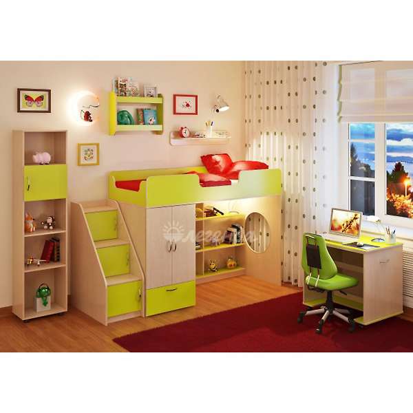 Купить детская стенка легенда №9 с полками - 35 020 ₽