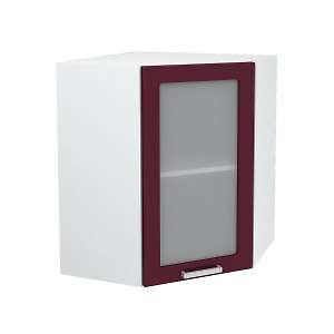 Шкаф навесной угловой со стеклом Алина ШВУС 557-720