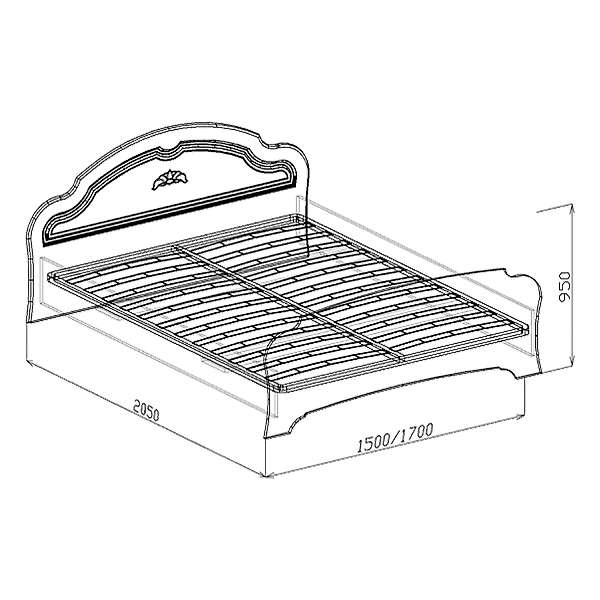 Купить кровать №1 1,4 валенсия - 17 408 ₽